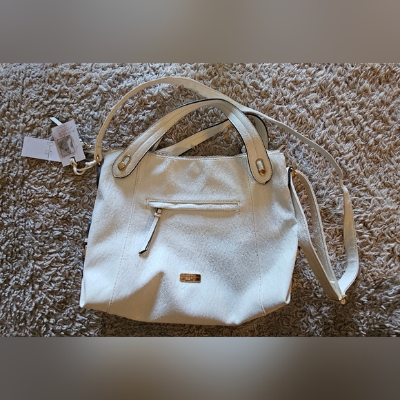 🆕️Jessica Simpson White Roxanne Satchel nwt - Picture 2 of 6